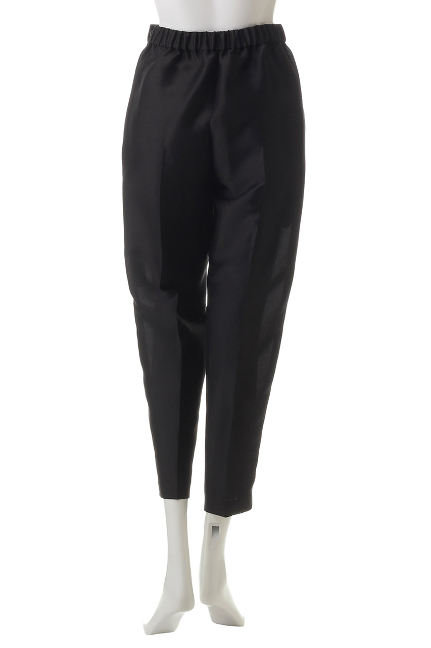LE PHIL ダブルクロステーパードパンツ　ブラック　サイズ0 EC限定/2サイズ】《LE PHIL》ダブルクロスストレッチテーパード