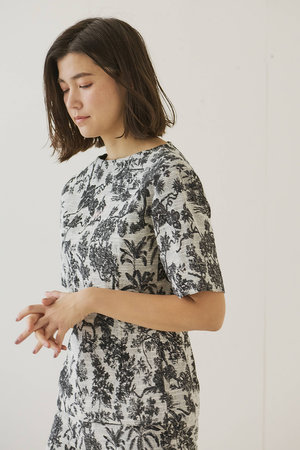 ジェイドット/j.のイタリアンジャカードフォルムチュニック(110500/110505)