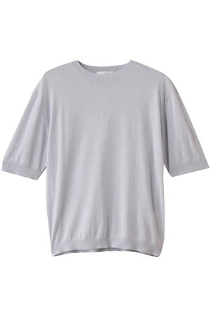 ジェイドット/j.の綿シルクニットショートスリーブトップス(110300/110301)