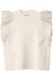 リネン混シアースリーブトップス ジェイドット/j. ホワイト