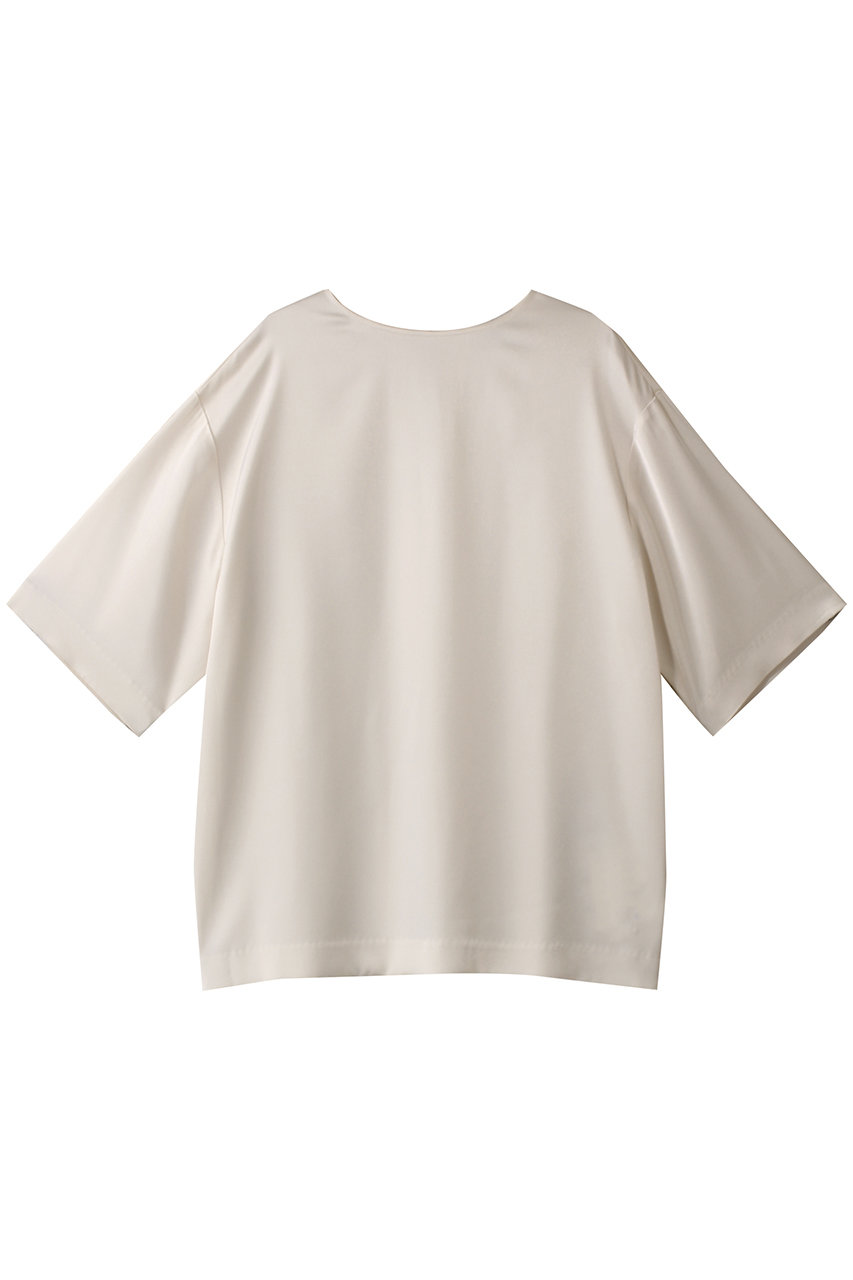 j. ダブルサテンオーバーサイズブラウス (オフホワイト, M) ジェイドット ELLE SHOP j. ダブルサテンオーバーサイズブラウス (オフホワイト, M) ジェイドット ELLE SHOP