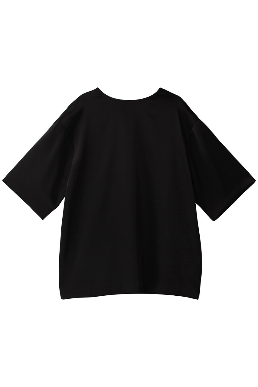 j. ダブルサテンオーバーサイズブラウス (ブラック, M) ジェイドット ELLE SHOP j. ダブルサテンオーバーサイズブラウス (ブラック, M) ジェイドット ELLE SHOP