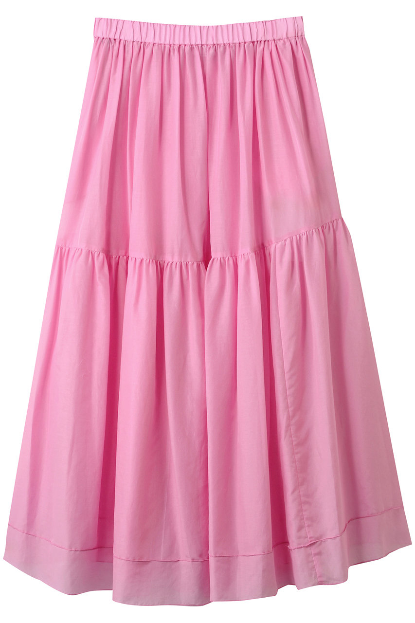 j. シルクコットンティアードスカート (ピンク, L) ジェイドット ELLE SHOP j. シルクコットンティアードスカート (ピンク, L) ジェイドット ELLE SHOP