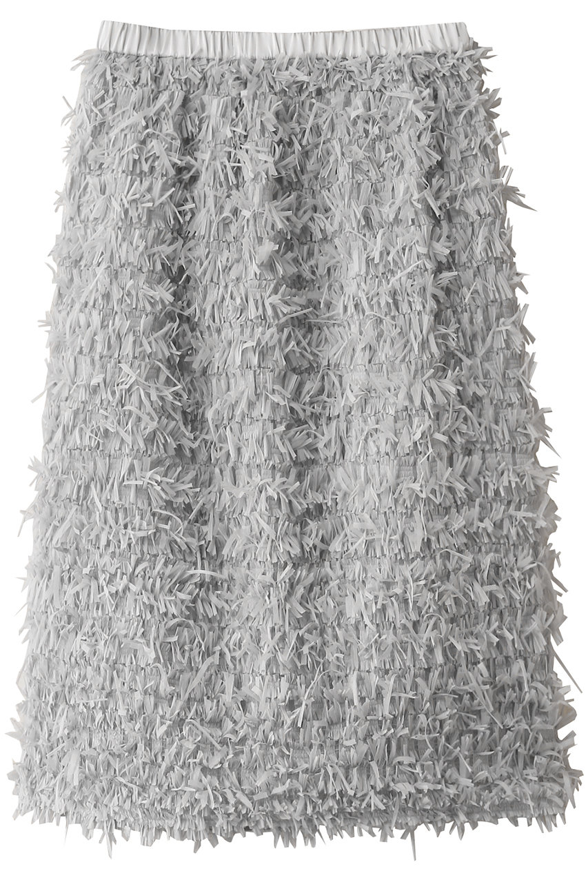 j. テープヤーンジャガードスカート (グレー, M) ジェイドット ELLE SHOP