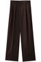 ウール混ハイウエストワイドパンツ ジェイドット/j. ワイン
