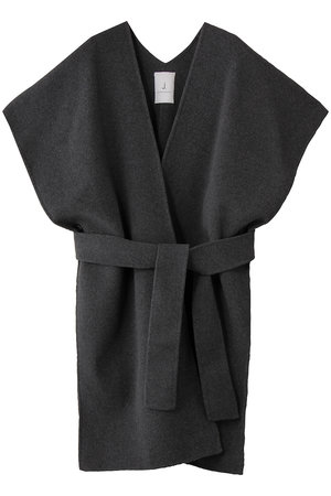 ジェイドット/j.のウールリバーストール風ジレコート(110900/110902)