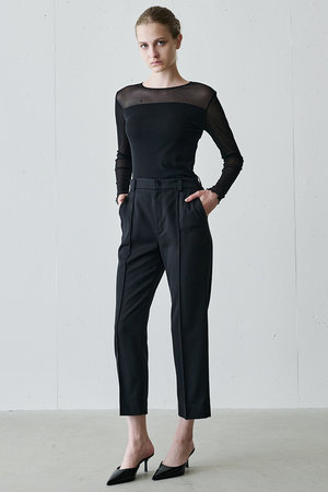 ジェイドット/j.のヴァージンウール混シガレットパンツ(110600/110601)