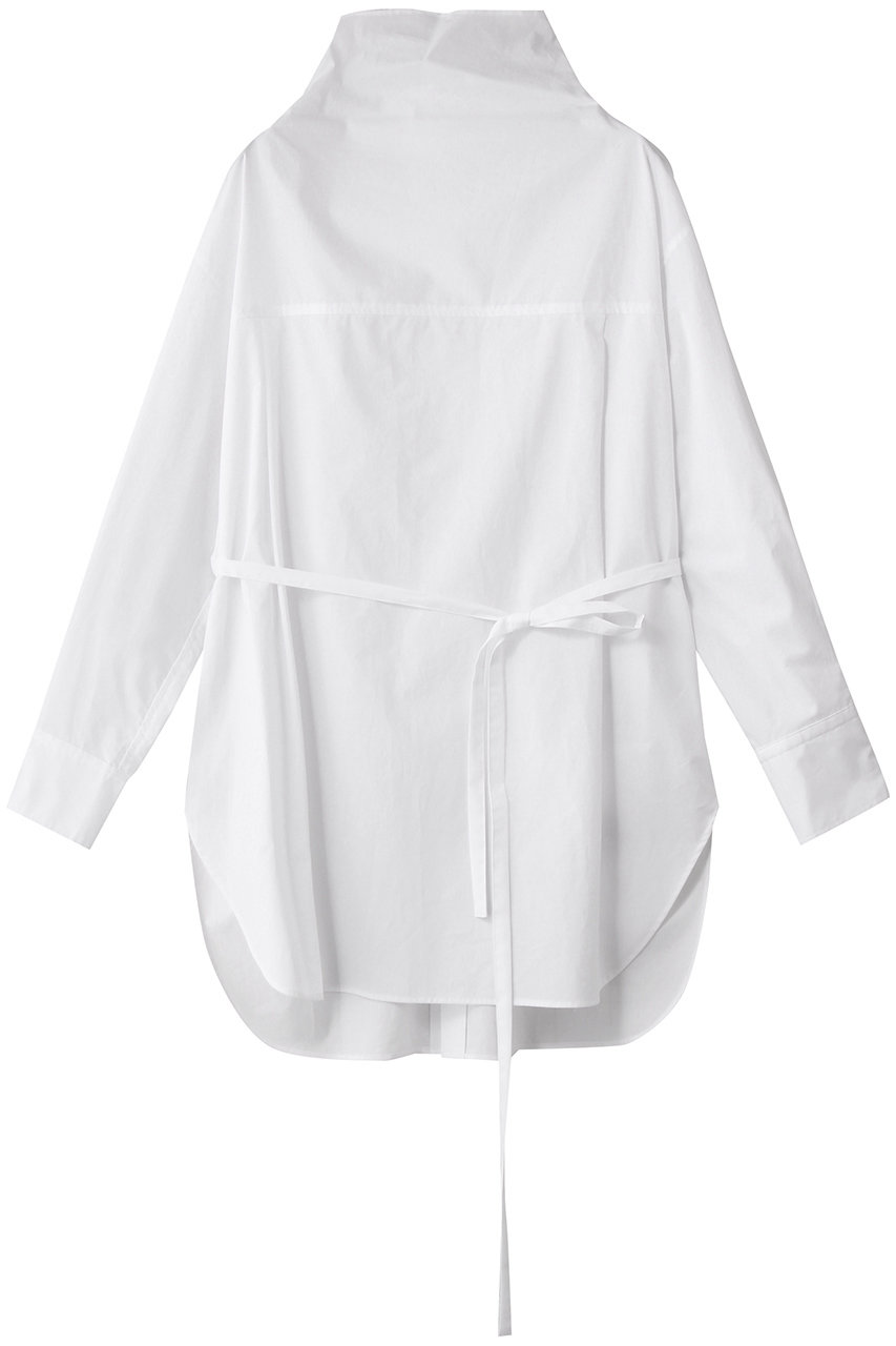 j. 高密度コットンハイネックオーバーシャツ (ホワイト, M) ジェイドット ELLE SHOP j. 高密度コットンハイネックオーバーシャツ (ホワイト, M) ジェイドット ELLE SHOP