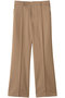 ヴァージンウール混美脚ストレートパンツ ジェイドット/j. ベージュ