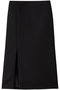 マトラッセクロススリットAラインスカート ジェイドット/j. ブラック