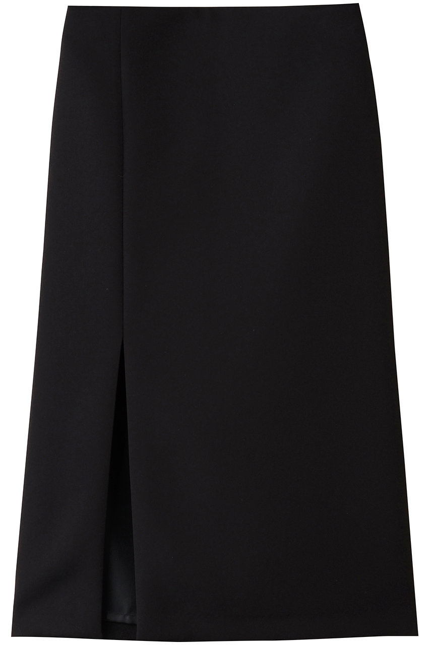 j. マトラッセクロススリットAラインスカート (ブラック, M) ジェイドット ELLE SHOP j. マトラッセクロススリットAラインスカート (ブラック, M) ジェイドット ELLE SHOP