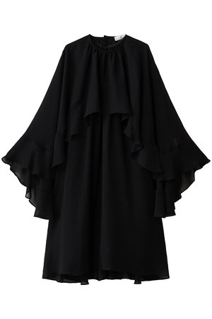 ジェイドット/j.のトリアセジョーゼットフリルドレスブラウス(110400/110403)