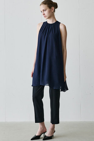 ジェイドット/j.のトリアセジョーゼットフリルドレスブラウス(110400/110403)