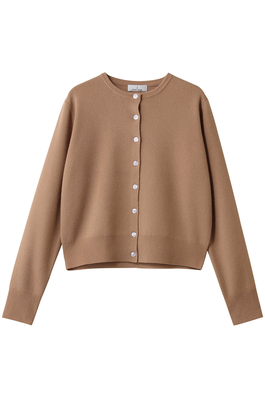 j. スーパーファインメリノコンパクトカーディガン (キャメル, L) ジェイドット ELLE SHOP j. スーパーファインメリノコンパクトカーディガン (キャメル, L) ジェイドット ELLE SHOP