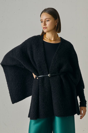 ジェイドット/j.のアルパカループヤーンストールコート(110900/110903)