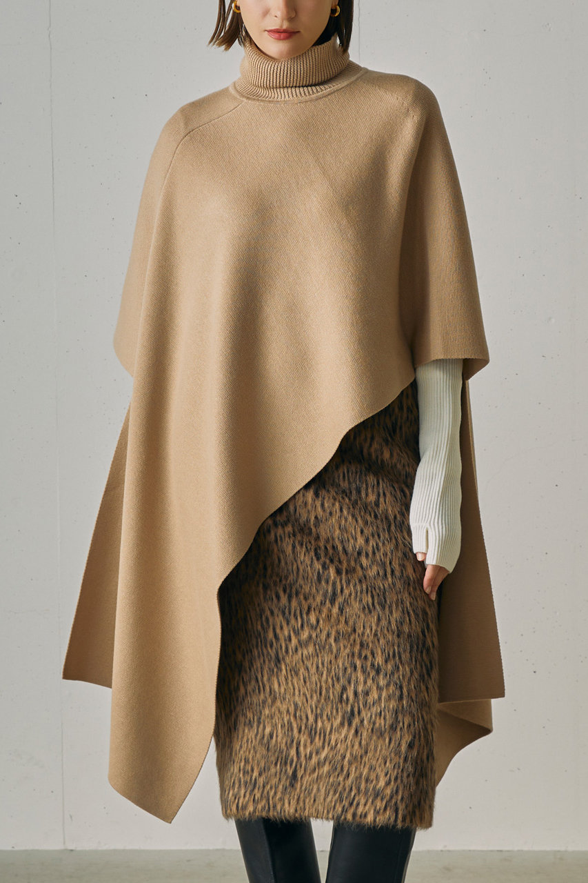 ETROハイネックポンチョ j.(ジェイドット)｜ウルトラファインメリノハイネックポンチョ