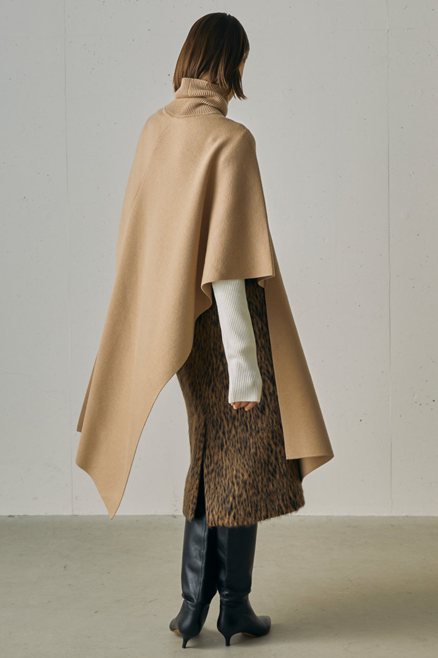 j.(ジェイドット)｜ウルトラファインメリノハイネックポンチョ