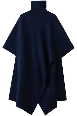 ジェイドット/j.のウルトラファインメリノハイネックポンチョ(110300/110301)