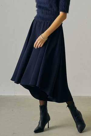 ジェイドット/j.の二重織ストレッチフレアスカートライクパンツ(110600/110601)