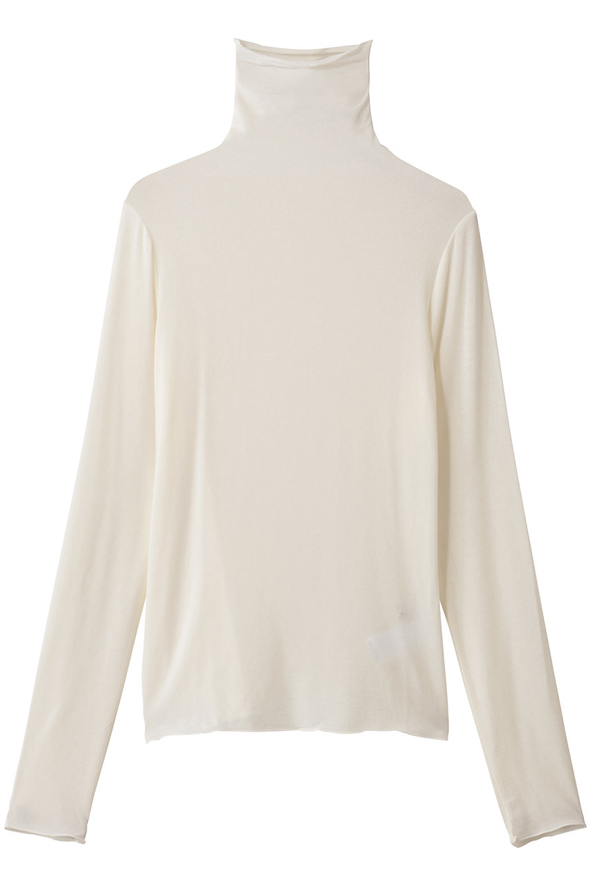 カシミヤシルク混タートルネック