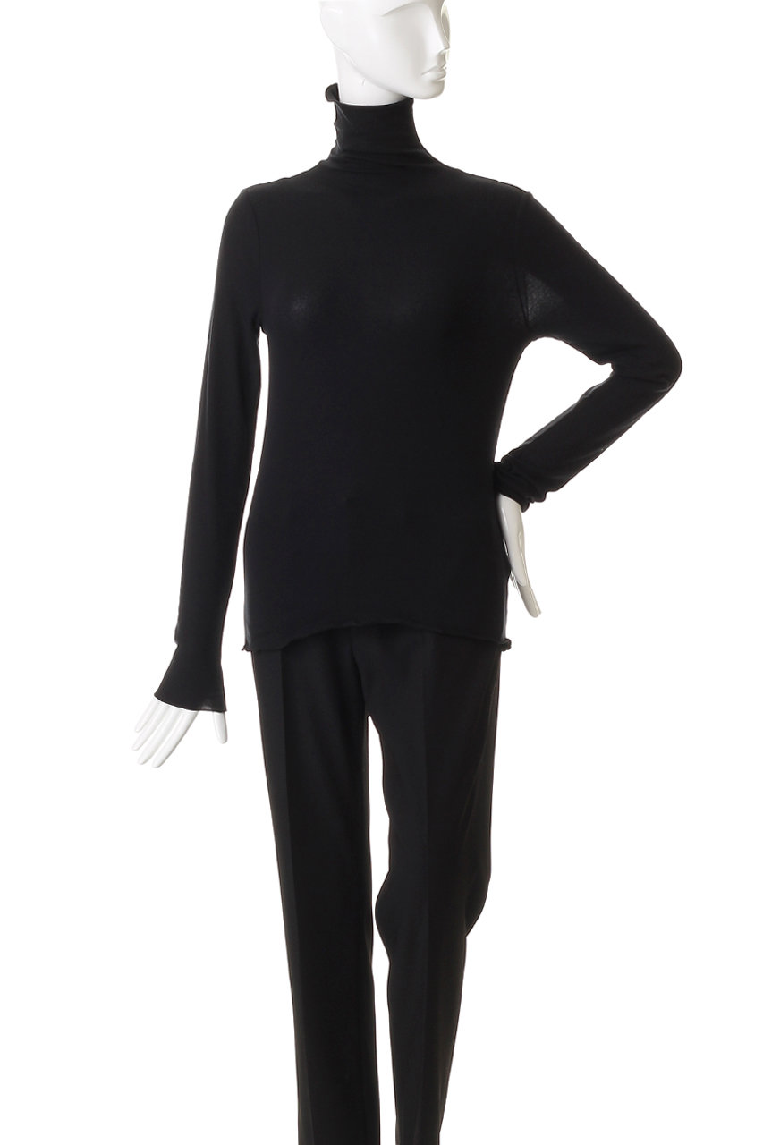 j.(ジェイドット)｜カシミヤシルク混タートルネック/オフホワイト の