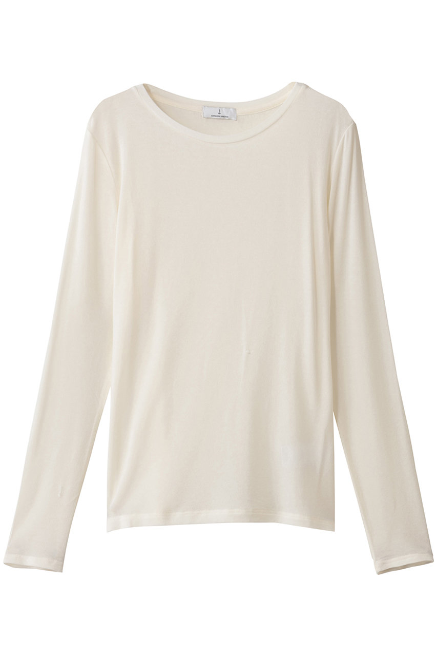 ジェイドット/j.のカシミヤシルク混クルーネック(オフホワイト/14751-011-M)