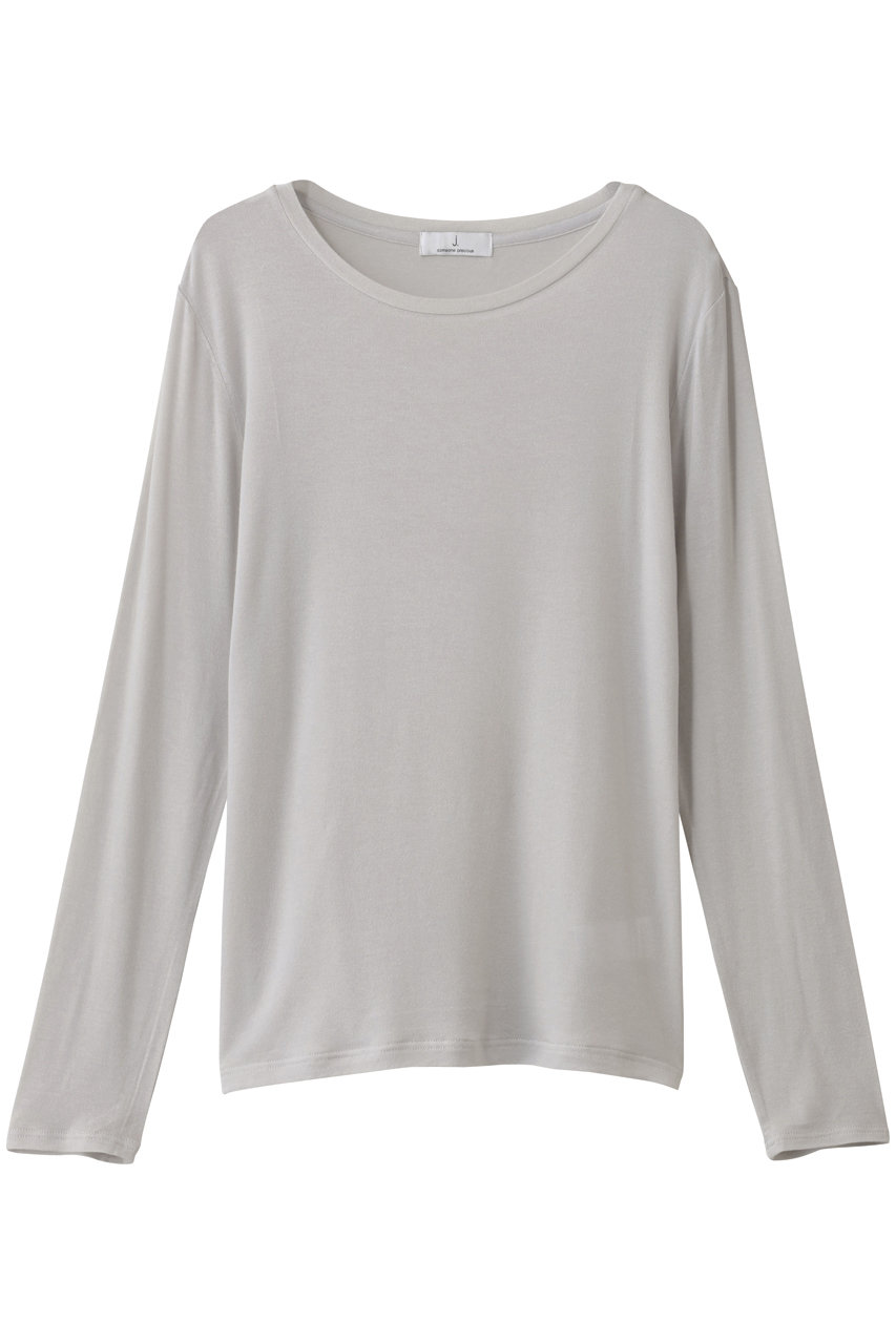 ジェイドット/j.のカシミヤシルク混クルーネック(ライトグレー/14751-011-M)