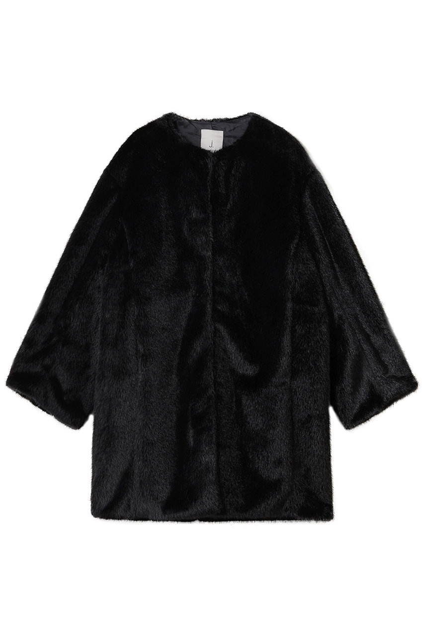 ミンクタッチファー ノーカラーコート