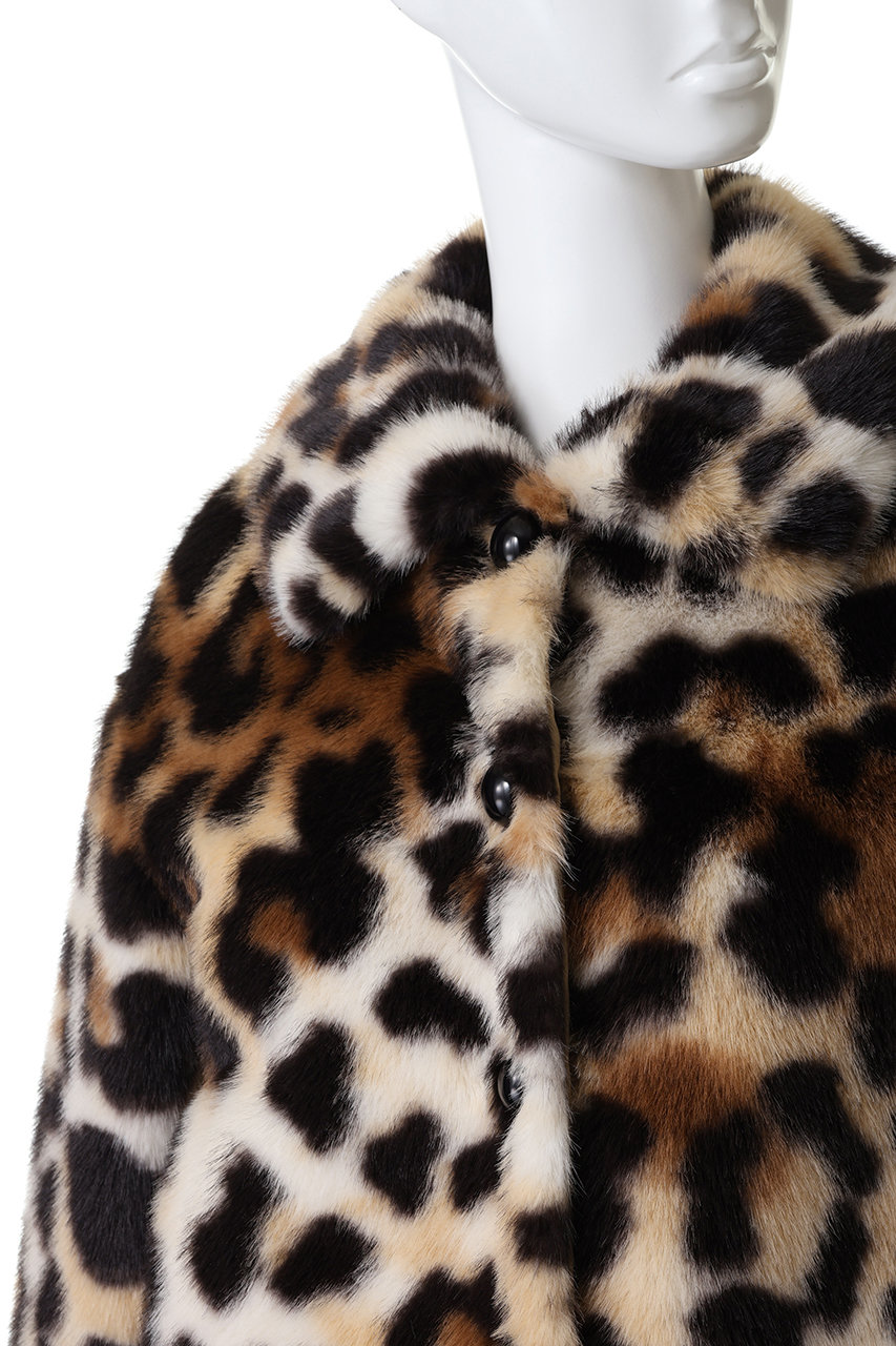 j.(ジェイドット)｜レオパードファー ジャケットコート/レオパード の