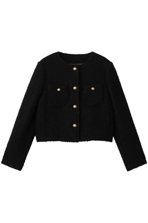 ジェイドット/j.のリングツイードノーカラージャケット(110800/110801)