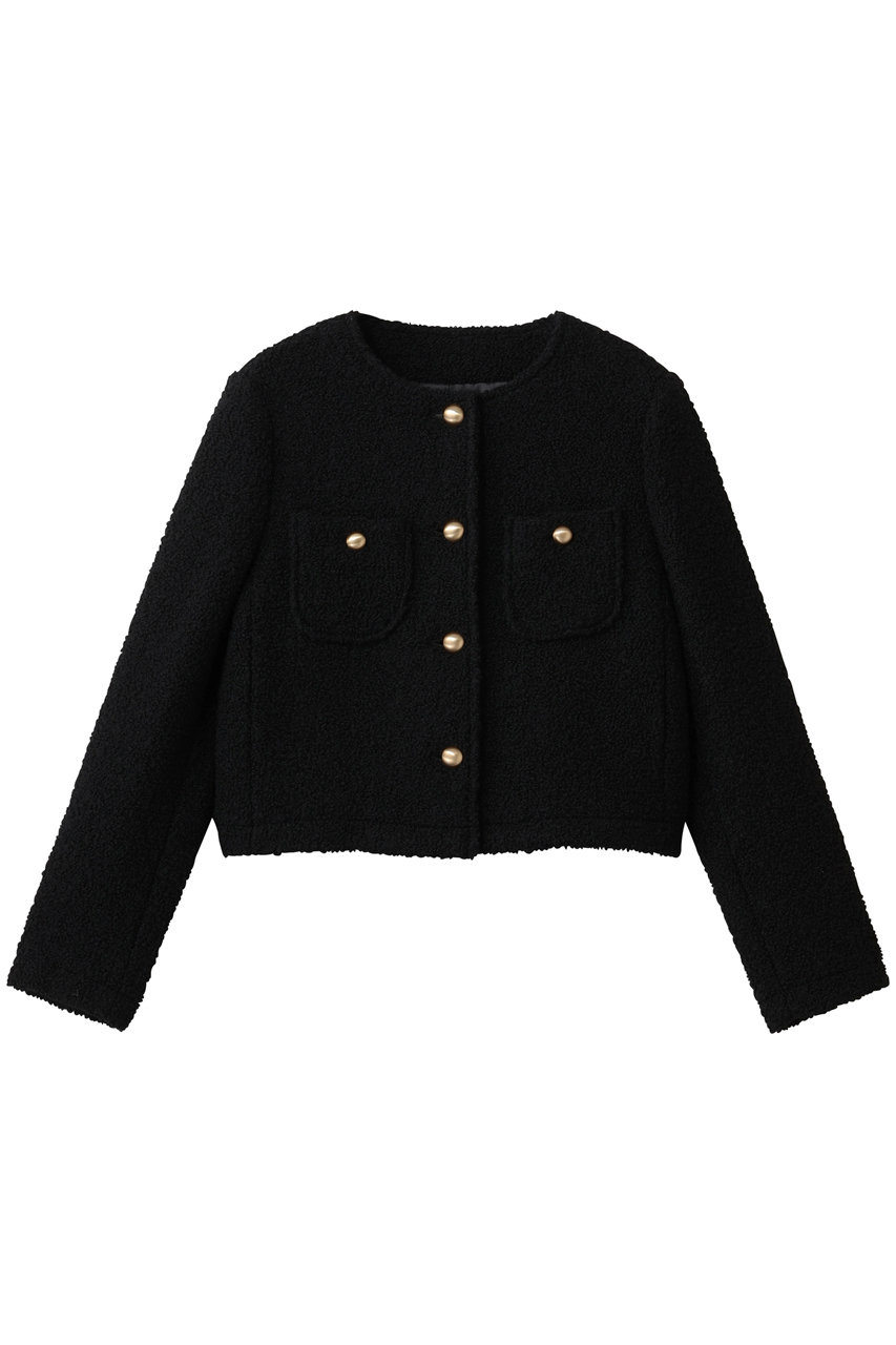 リングツイードノーカラージャケット