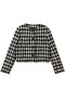 千鳥ツイード ノーカラージャケット ジェイドット/j. チドリ