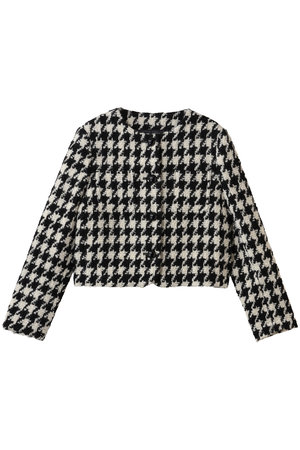 ジェイドット/j.の千鳥ツイード ノーカラージャケット(110800/110801)