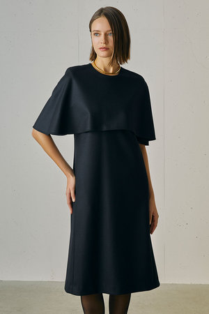 ジェイドット/j.のプレミアムジャージー ケープワンピース(110500/110503)