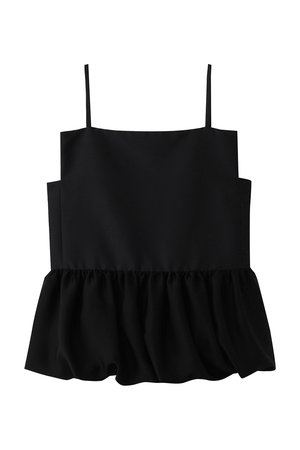 ジェイドット/j.のシルキーダブルフェイス バルーンペプラムキャミ(110400/110401)