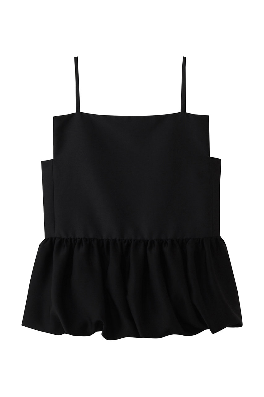 シルキーダブルフェイス バルーンペプラムキャミ