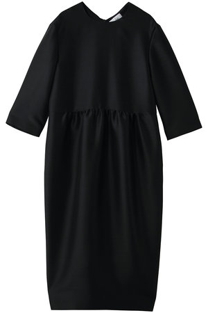 ジェイドット/j.のシルク混タッサー ギャザーコクーンドレス