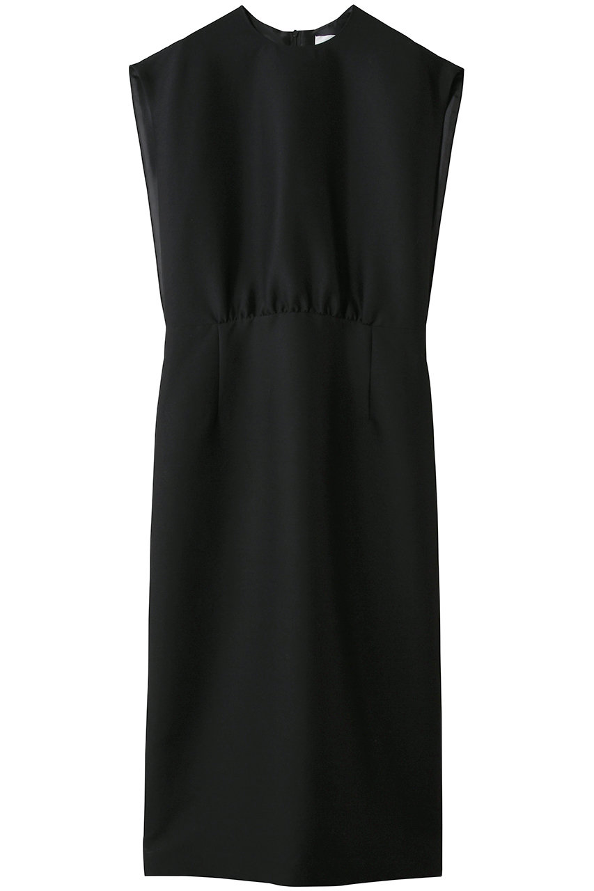 ジェイドット/j.のシルキーダブルフェイス フレンチタイトドレス(ブラック/14778-090-L)