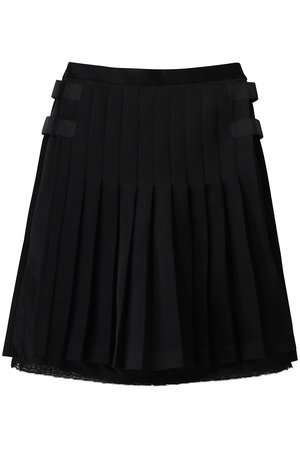 ジェイドット/j.のダブルサテン レイヤードプリーツスカート(110700/110703)