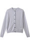 ハイゲージニット 透かし編みカーディガン ジェイドット/j. ライトグレー