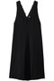 ビスコースストレッチ コンビレースワンピース ジェイドット/j. ブラック