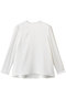 ダブルサテン Tブラウス ジェイドット/j. ホワイト