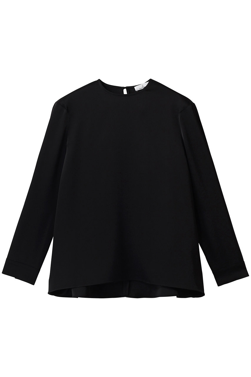 ジェイドット/j.のダブルサテン Tブラウス(ブラック/14803-090-L)