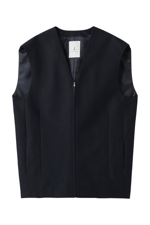 ジェイドット/j.のシルキーダブルフェイス コクーンジレ(110800/110806)