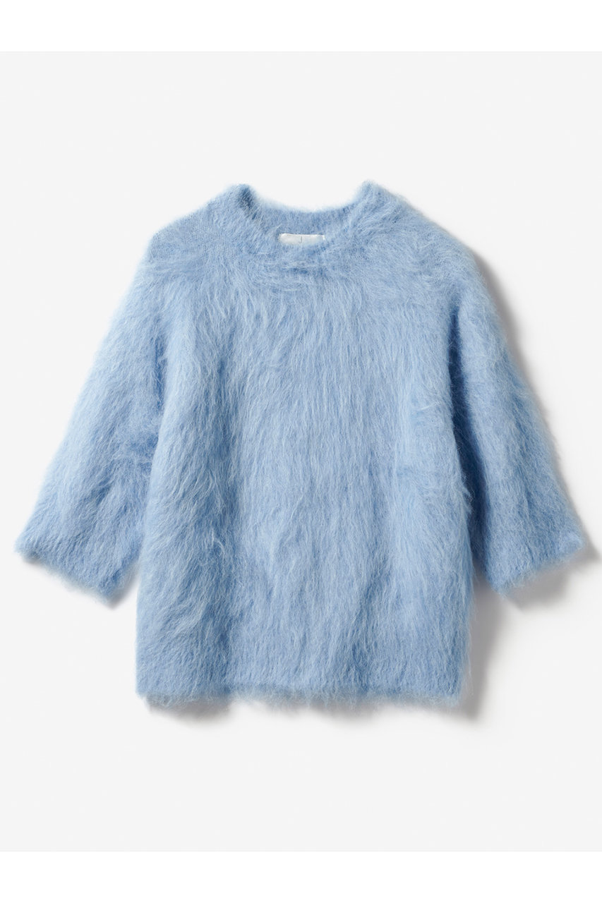 ジェイドット/j.のアルパカシャギーコンパクトトップス(ブルー/14722-400-L)