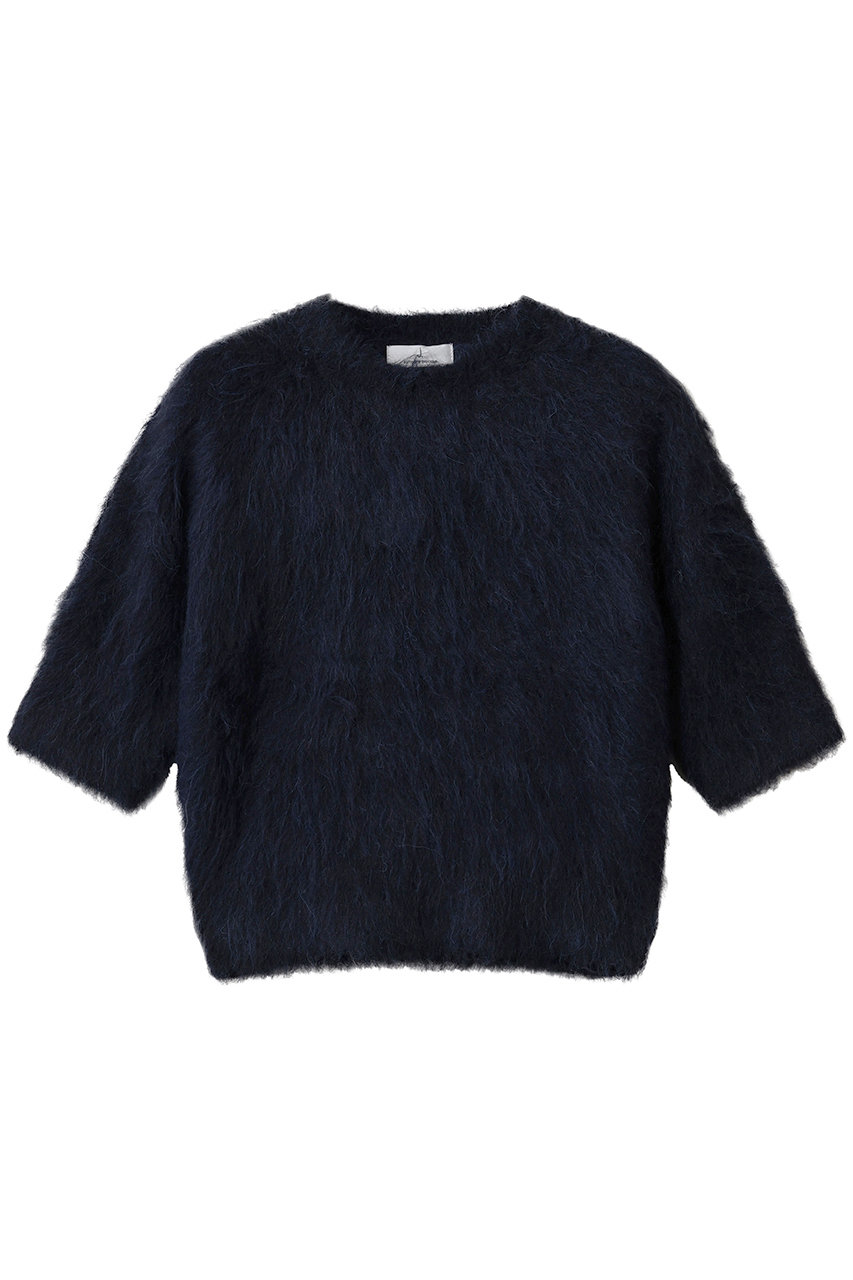 ジェイドット/j.のアルパカシャギーコンパクトトップス(ネイビー/14722-400-L)