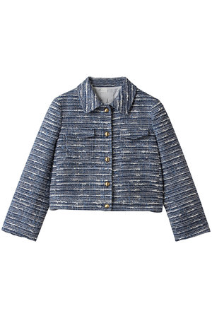 ジェイドット/j.のファンシーツイード 衿付きジャケット(110800/110801)