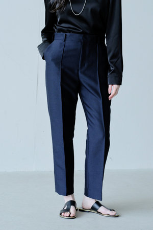 ジェイドット/j.のシルキーダブルフェイス テーパードパンツ(110600/110601)