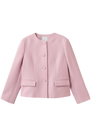 ジェイドット/j.のコットン混ツイード ノーカラージャケット(110800/110801)