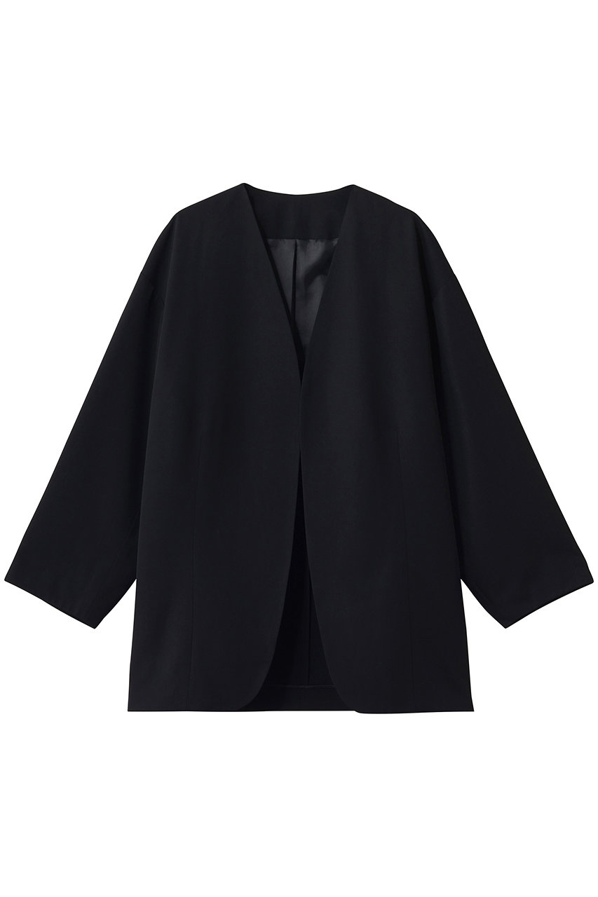 ジェイドット/j.のドライタッチツイル オーバーサイズジャケット(ブラック/14774-090-L)